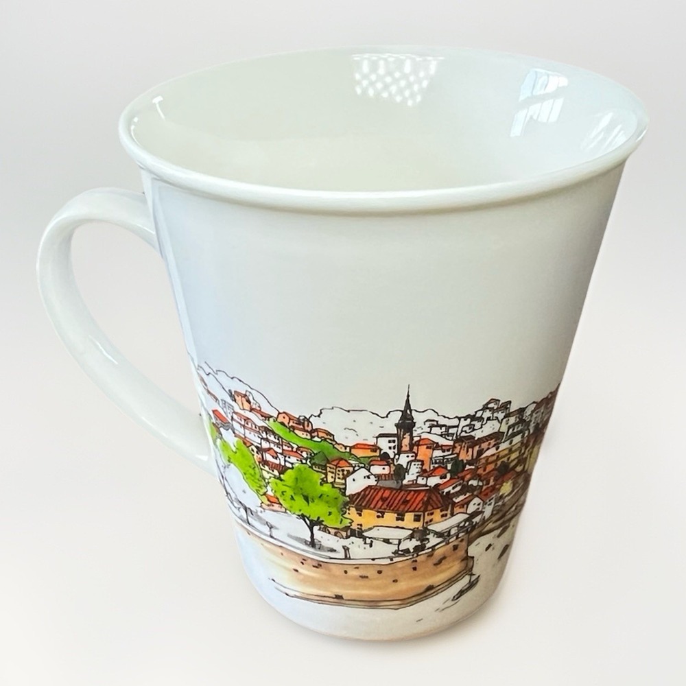 Europe Sketch Design By Rabbitstory Korea Coffee Mug Set of 2 - Picture 5 of 9